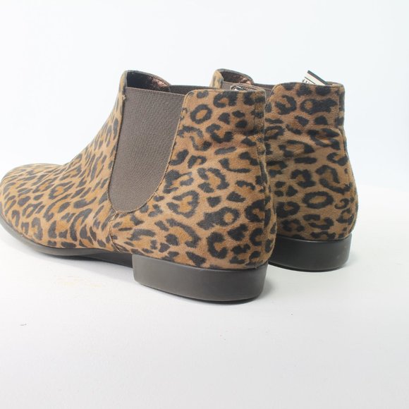 Taryn Rose Leopard Chelsea Booties SZ EU38 US6 - Picture 6 of 15